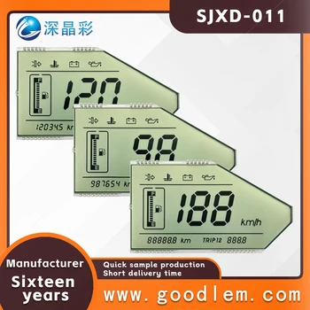Motosiklet monte lcd ekran ekran SJXD-011 HTN pozitif yedi segment ekran 32PİN metal pin bağlantı 4.5 V güç kaynağı