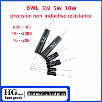 2 Adet BWL 3W 5W 10W Örnekleme Düşük direnç Düşük sıcaklık ağartıcı Düşük endüktans hassas sarma direnci R005 R01 R5 20K