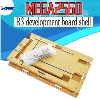 Muhafaza Şeffaf Parlak akrilik kutu için Uyumlu arduino Mega 2560 R3 Kılıfı