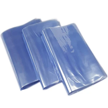 100 Adet DIY Blower ısı mühür düz ağız Pvc ısı Shrink Film çanta Wrap su geçirmez Storager şeffaf plastik torba