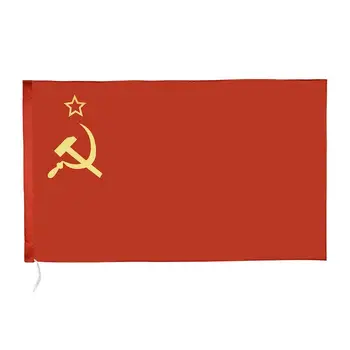 1 pc SSCB Bayrağı 90 * 150 cm CCCP Kırmızı Devrimi Birliği Sovyet Sosyalist Republics Banner SSCB Bayrakları Kapalı açık ev Dekor
