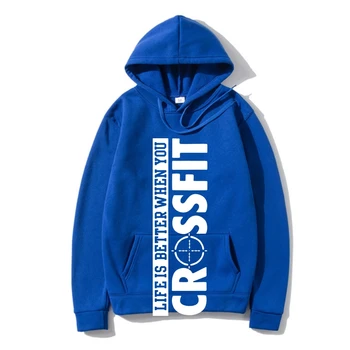 Hayat Daha İyi Olduğunda CrossFleece Giyim Yaz Erkek Rahat Sıcak Sıcak Giyim Komik Hip Hop Streetweor Giyim Hoody