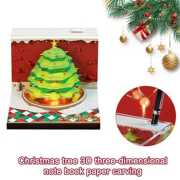 Omoshiroi Blok 3d Not Defteri Ağaç Evi Takvim Hediye Dekor Kağıt Doğum Günü Noel Ofisler Hatırlatıcı Notlar Blok Notlar Pad T6n4