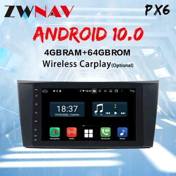 BENZ E-Class için W211 2002-2008 Carplay Android 10.0 ekran Araba Multimedya DVD oynatıcı GPS Navi otomobil radyosu Ses Stereo Kafa ünitesi