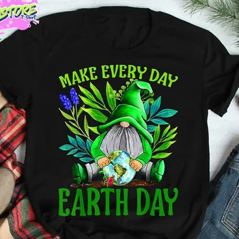 Dünya Günü T Shirt Yapmak Her İklim Değişikliği Farkındalık Giyim Küresel Isınma