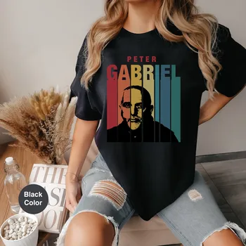 Peter Gabriel Retro Vintage Konfor Renkler T Shirt Komik Müzik Sizin Ve Arkadaşlarınız İçin Fan