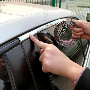3 metre Araba Koruyucu Şerit Kenar Araba Tampon Koruyucu Anti Scratch Şerit Otomatik dikiz aynası anti-çarpışma Şerit Araba Çıkartmaları