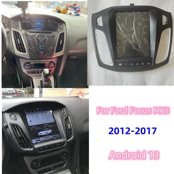 8 + 128G Android 13 Ford Focus İçin Mk3 2012-2017 Araba Radyo Multimedya Oynatıcı Navigasyon Carplay Kafa Ünitesi Stereo Hoparlörler Ses