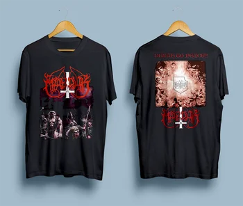 Marduk İsveç Siyah Metal Grubu Cennet Olacak Yanık T-Shirt S-2XL
