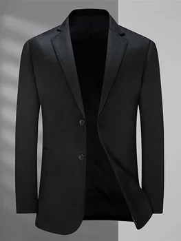 Erkek Sonbahar Ve Kış Yeni İş Rahat Gevşek Yün Takım Elbise Ceket Tek Sıra İki Düğme Üst Rahat Büyük Boy Takım Elbise
