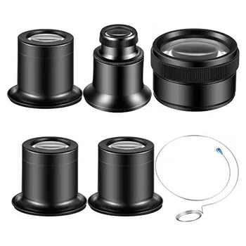 Taşınabilir Monoküler Büyüteç Büyüteç Lens 5X 10X 15X 20X 30X İçin Fit göz büyüteci Lens