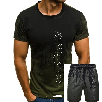 Scuba Diver Kabarcık Dalış Erkekler T Gömlek Dalış Moda Tees Kısa Kollu Yuvarlak Boyun T-Shirt %100 % Pamuk Yaz Tops