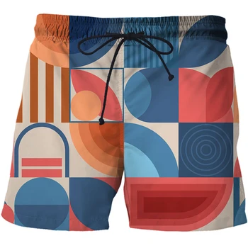 2023 Yeni Yaz erkek şort grafik Baskılı 3D Casual Erkek Moda Erkek Şort Bermuda plaj pantolonları yüzme şortu