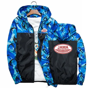 JAWA Motosiklet 2023 Erkekler Yeni Moda Sıcak Satış Dört Renk Kamuflaj Ceket Spor Patchwork Casual Camo Slim Fit Üst