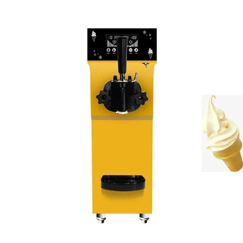 Renkli Dondurma Makinesi Tek Meme Dondurulmuş Yoğurt Yapma Makinesi