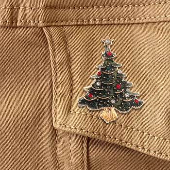 Noel ağacı broş Noel partisi hediye iyilik broş Pin
