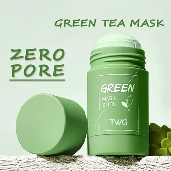 40g Temizleme yeşil çay Bar Maskesi Temizleme Çamur Bar Maskesi Yağ Kontrolü Anti Akne Patlıcan Cilt Bakımı Beyazlatma Büzülme Gözenek Akne