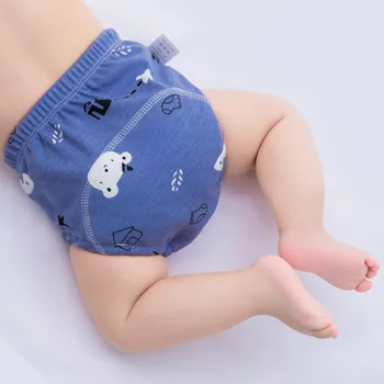 Pamuk Karikatür Bebek Külot Yürümeye Başlayan Külot Yeni Doğan alıştırma külodu İç Çamaşırı Bebek Kız Erkek Külot Bebek Ekmek Pantolon
