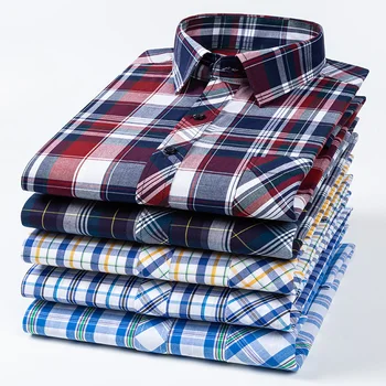 Yeni gömlek %100 % pamuklu uzun kollu tişört gömlek erkekler için ince slim fit resmi düz gömlek tasarımcısı ofis giysileri ücretsiz alışveriş ürünleri