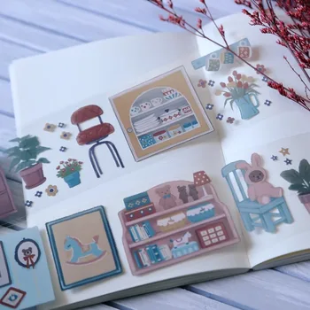 Kızın Tatlı Odası Özel Yağ PET Washi Bantlar Zanaat Malzemeleri DIY Scrapbooking Kart Yapımı Dekoratif Plan Sticker