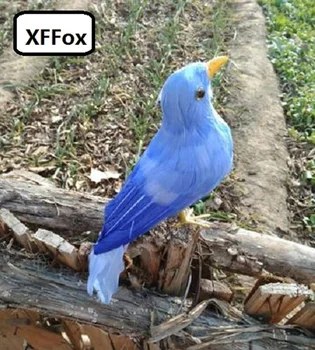 yeni gerçek hayat mavi kuş modeli köpük ve tüy simülasyon güvercin kuş hediye yaklaşık 30 cm xf0880