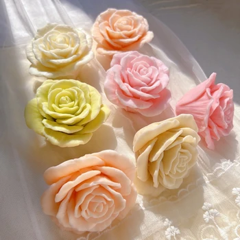 Gül Mum Kalıp Çiçek silikon kalıp sevgililer Günü Hediye fikri Balmumu Kalıp Ev Dekor yıldönümü hediyesi