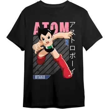 Çocuklar Erkekler Kadınlar Japon Astro Boy Atom Robotlar Manga Klasik Popüler T Shirt