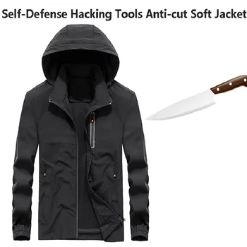Yeni Kendini Savunma Anti Cut Proof Giyim Polis Kişisel Taktikleri Anti Bıçak Güvenlik Ceket Erkekler Iş Elbisesi Koruyucu ceket 4xl
