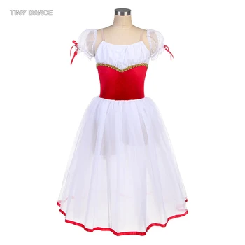 Uzun Bale Dans Tutuş Çocuklar ve Kadınlar için Romantik Tutu Etek Yetişkin Balerin Kostüm Kadın Dans Elbise 11 Boyutları