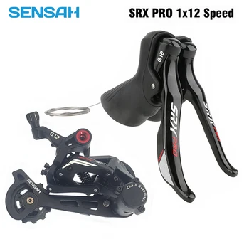SENSAH SRX PRO 1x12 Hız Yol Bisikletleri Groupset Karbon Fiber R/L Değiştiren Vites Değiştiriciler Off-Road Bisiklet Arka Attırıcı Parçaları
