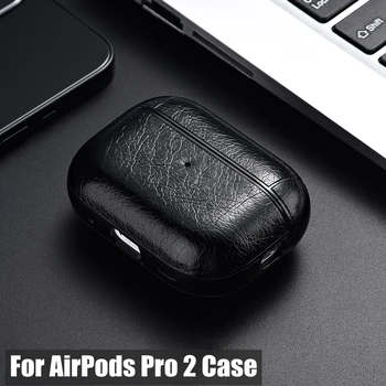 Deri Sert Plastik AirPods durumda Pro 2 3 1 AirPod kılıfı 3 AirPods3 Kapak telefon kılıfı için Hava Bakla Pro 2 Funda Coque