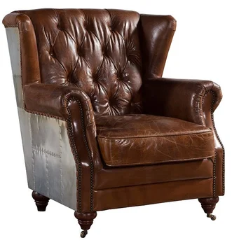 Modern sandalye deri chester koltuk tek eğlence kahve dükkanı oturma odası kanepe sandalye kol