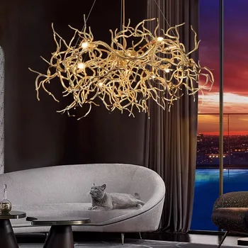 Modern ev dekor led ışıklı kolye ışık lambaları oturma odası Avizeler yemek odası asılı ışık iç mekan aydınlatması