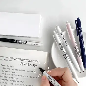 Jel kalem plastik yazma Kalem karikatür Desen Ödev Yapmak Yararlı Ultra İnce nokta Jel Kalem
