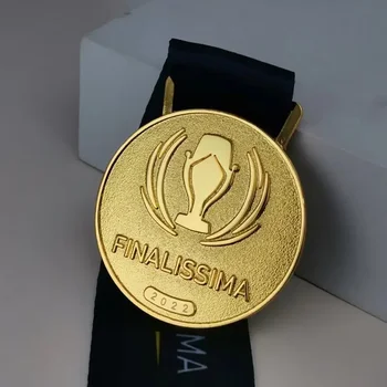 2022 Finalissima Şampiyonu Madalyaları Arjantin Şampiyonu Madalyası Şampiyonlar Madalyaları Metal Madalya Fan Hediyelik Eşya