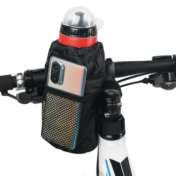 Bisiklet Çantası Bisiklet Su Şişesi Taşıyıcı Kılıfı MTB Bisiklet yalıtımlı su ısıtıcısı çantası Sürme Gidon Çantası Bisiklet Aksesuarları