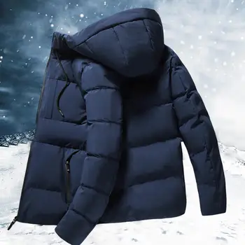 Trendy erkek ceket sportif erkek ceket uzun kollu Windproof Hood rüzgarlık sıcak tutmak